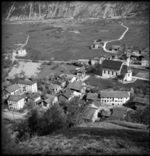 Valais village Turtmann, 1940.