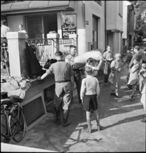 Flood in the Sihltal, 1942.