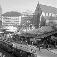 Basle, fair at Barfusserplatz; 1951.