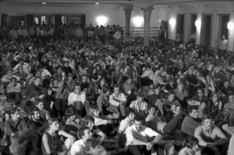 Plennary session, action for autonomous youth centre; Zurich 1968.