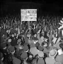 Protest demonstration at the Russian embassy, Berne 1956.