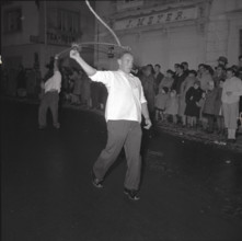 Klausjagen custom in Arth in 1950.