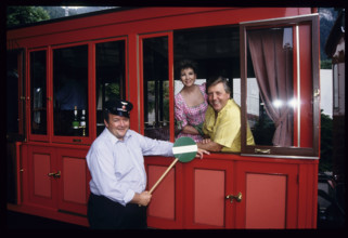 Sepp Trutsch, Carolin Reiber, Karl Moik in GP der Volksmusik.