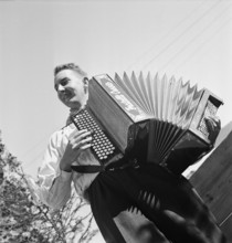 Harvest festival La Benichon in Treyvaux, 1943.