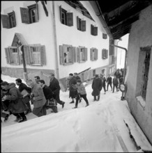 Prince Charles, skiing holiday in Tarasp 1963.