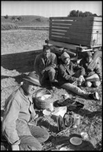 Farming people taking a break, 1972.