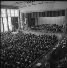100 years ETH 1955: Celebration in Kongresshaus Zurich.
