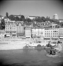 Reconstruction Work at the Limmatquai, 1950.