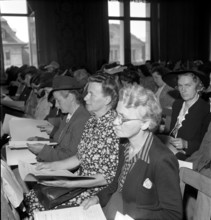 Women being on training; 1944.