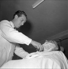 Barber Shaving, 1950.