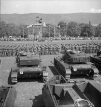 Tank parade in Biere 1954.