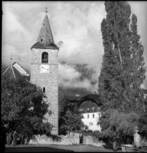 Church in Vissoie, village in the Valais in 1941.