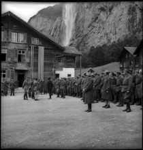 French internees in Lauterbrunnen 1940.