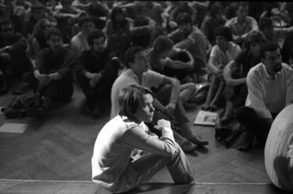Plennary session, action for autonomous youth centre; Zurich 1968.