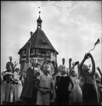 Public festival at the Munot in Schaffhausen, 1940.