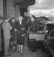 Eva Karl, the mother of Empress Soraya, in Geneva 1951.