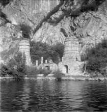 Ticino, Lime kilns near Caprino; 1949.