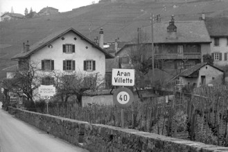 Aran-Villette in the countryside of Lavaux, 1972.