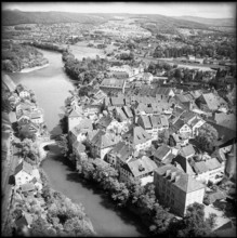 Aerial Photograph of Brugg, 1954.