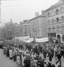 May Day rallies in Lausanne 1947.
