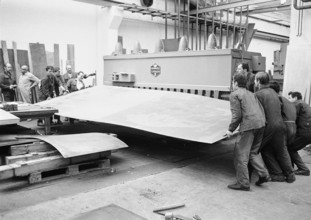 Coachbuilder at work; 1968.