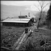 Valais, Grone, coal mine; 1957.