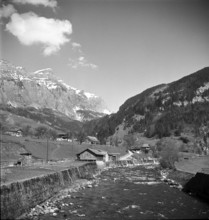 Mutotathal Valley in Switzerland, 1950.
