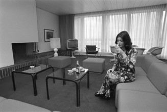 Presidential suite in the Hotel Zurich, 1972.