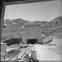Portal of Grand-Saint-Bernard tunnel, Bourg 1963.