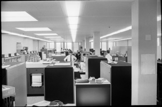 Computer centre at Swissair main building 1967.
