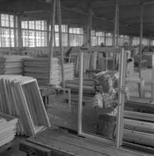 Production of window frames, 1959.