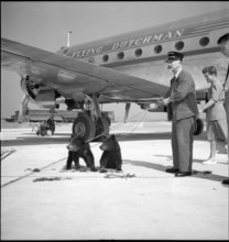 Bern bears fly to Den Haag, Kloten 1948.