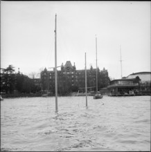 Zurich, heavy storm brought ships to sink; 1962.