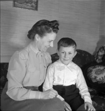 Mother and son, 1941.