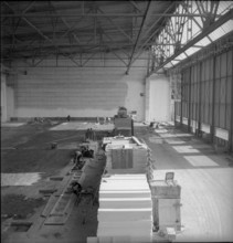 Zurich Airport, hangar under construction 1944 until 1948.