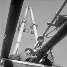 Zumikon, drilling derrick under construction; 1960.