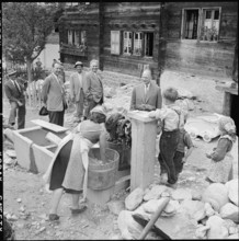 Taesch, woman washing; 1957.
