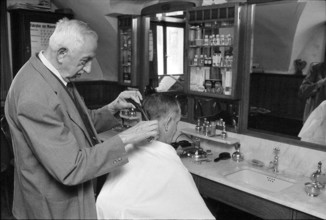 Hairdresser at Work, 1971.