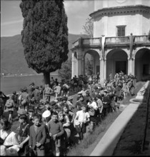 Spring festival in Vico Morcote, 1942.