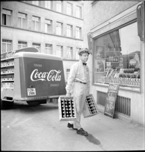 Coca-Cola delivery truck, 1950.