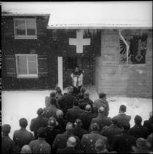 Opening speech of the cableway Pilatus, Lucerne 1956.