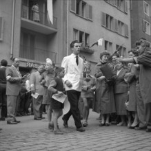 Waiter's competition of skill, 1955.