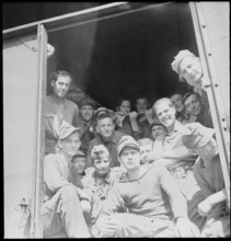 On their journey back home after captivity.