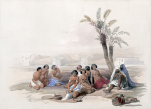 Abyssinian slaves resting in Korti