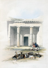 Entrance to the caves of Beni Hasan