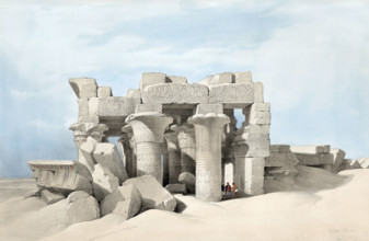 Temple ruins in Kom Ombo