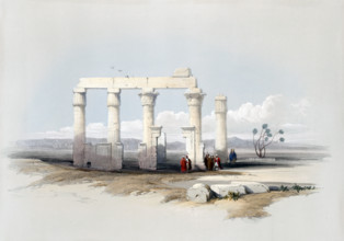 Remains of the Temple of Medamout in Thebes