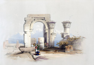 Ruins. Temple on the island of Biggeh