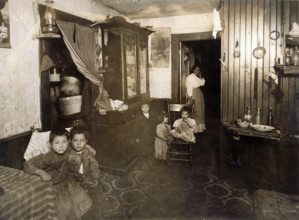 Crowded Italian house