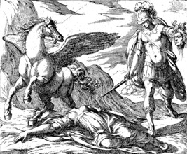 Perseus kills Medusa